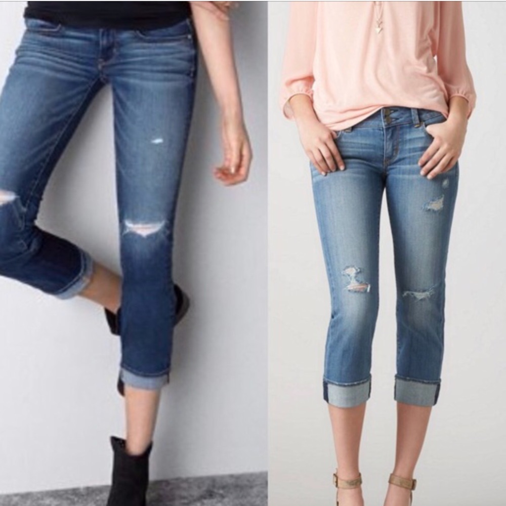 American Eagle cropped jeans